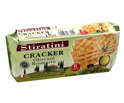 Stiratini Cracker mit Olivenöl und Rosmarin, 12er Pack (12 x 250 g)