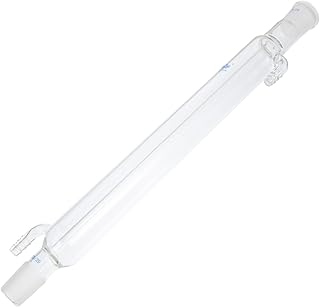 Baluue Glass Tube Distillation Apparatus 1Pc Condenser Novel Practical Safe Condenser Tube Experimental Apparatus Lab Instrument Water Distiller Condenser Distillation