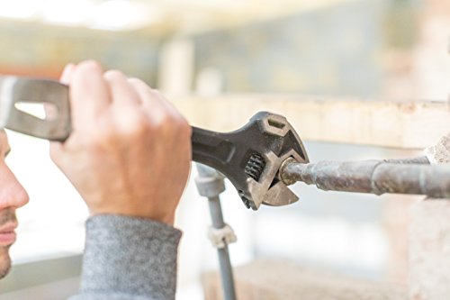 STANLEY FATMAX Llave Ajustable FatMax Demolición 4 en 1, Longitud 250mm, Herramienta Multifuncional con Apertura de 37mm, zona de golpeo reforzada - FMHT0-75081