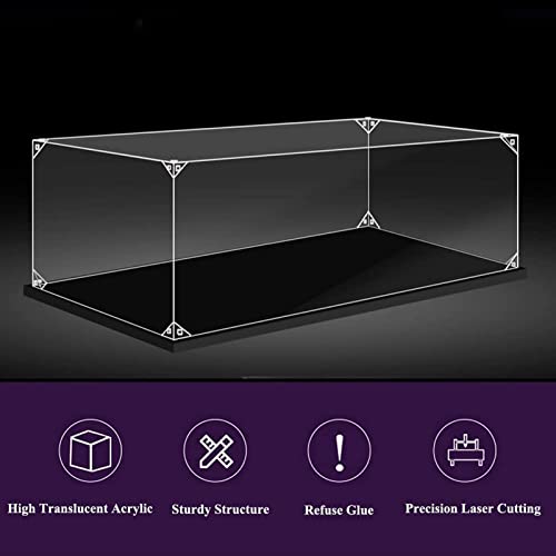Acryl Vitrine Voor LEGO 21044 Paris Architecture Stofdichte Beschermende Opbergdoos Compatibel Met Lego 2mm,33x20x24CM