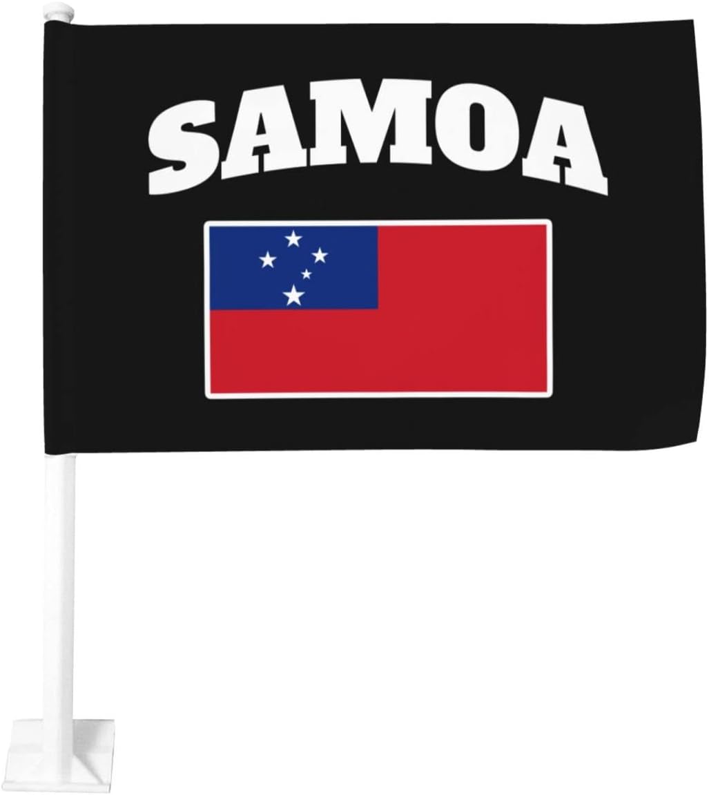 Samoans Samoa Flag Car Flag Double Sided Hooks Onto