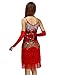 Grouptap 1920 Gatsby Mujeres Latinas Borla de Lentejuelas fantasía 1930 Vestido de...