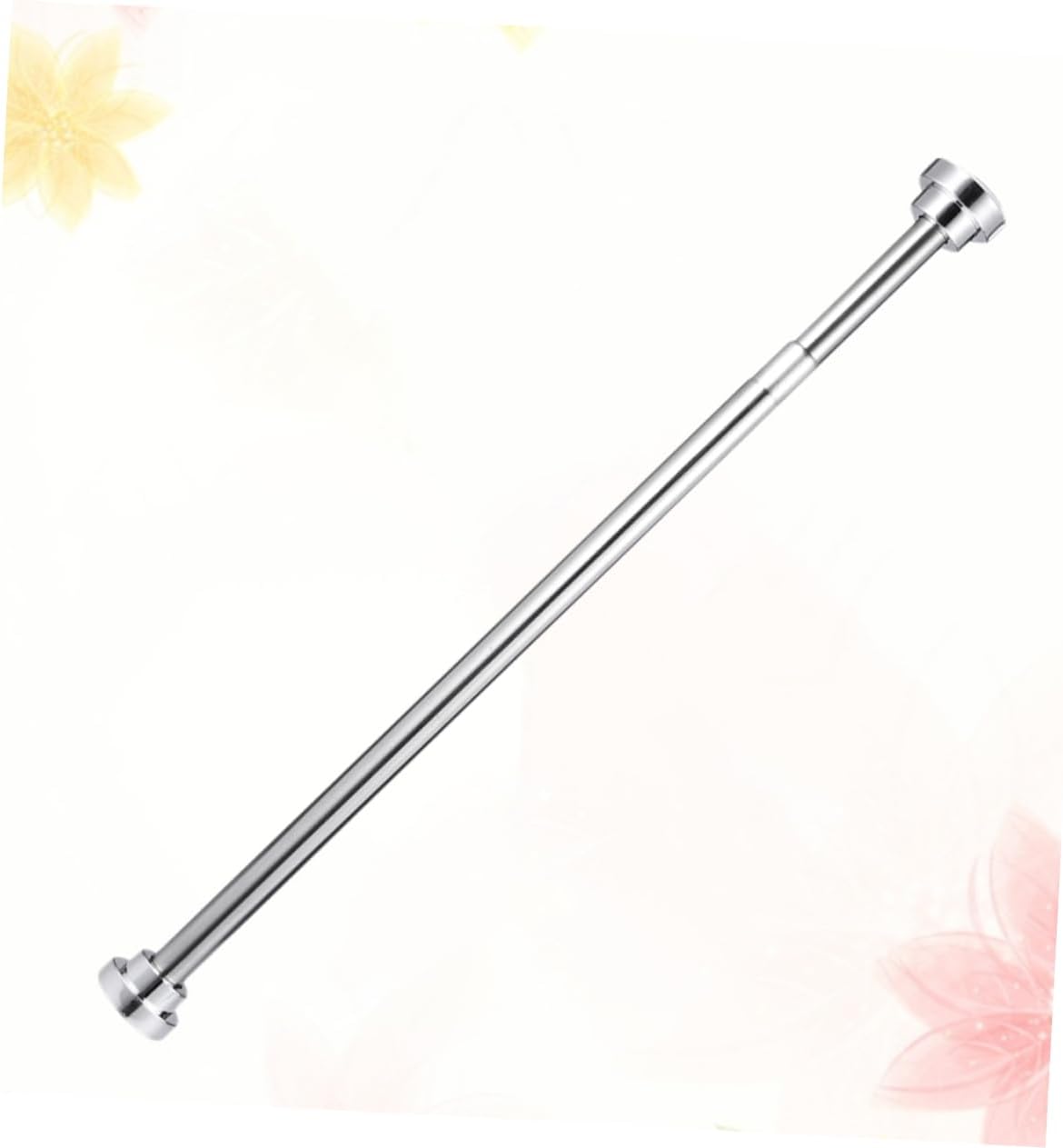 VOSAREA Shower Curtain Tension Rod Telescopic Clothes Drying Rack Extendable 60cm