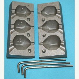 Moule à Plombs Pierre Percée – 60, 70 Et 90 Gr – Alciumpeche MOU103, Neuf