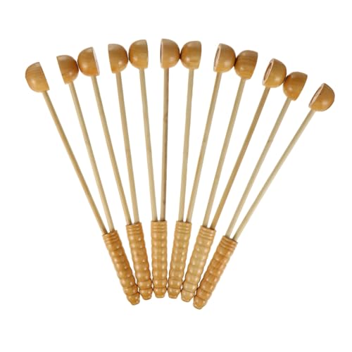 HAMPPLIES 1 Juego De 6 Piezas Golpear hacia el martillo punto gatillo de masaje martillo de masaje para masajeador massagers de espalda trasera martillo de madera