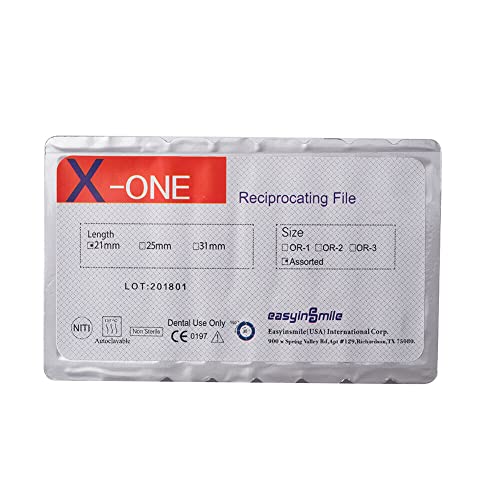 Dental W-Xone Gold X-One Endodontic File Root Canal Rotary Files 25Mm Assorted #TOP5