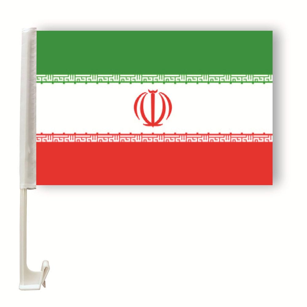 Drapeau de Fenêtre de Voiture Iran pour supporter football, lot de 10 supporters match