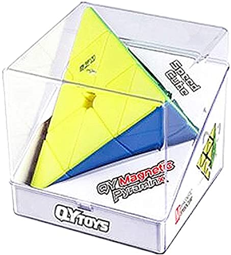 Bokefenuo Qy Ms Pyramid 3X3 Magnetic Speed Puzzle Cube Qy Stickerless Triangle M Magic Cube Toys #TOP1