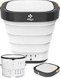 Portable Washing Machine - Foldable Mini Small Portable Washer Washing Machine with Drain Basket for