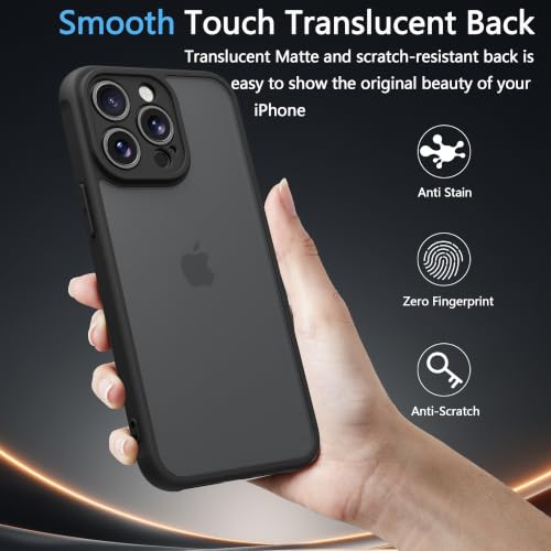 Image of iPhone 13 pro Case,Translucent Matte(Black)