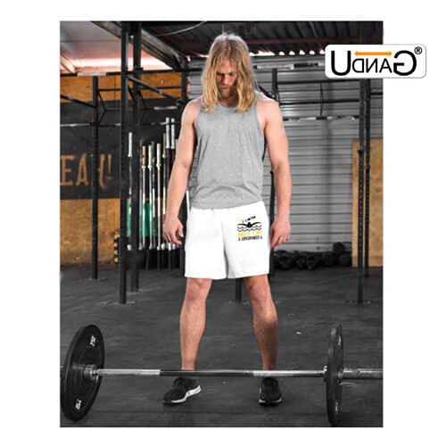Image of UDNAG Unisex Regular fit 'Swimming | I Swim, and it's My Superpower' Polyester Shorts [Size S /28In to XL /40In]