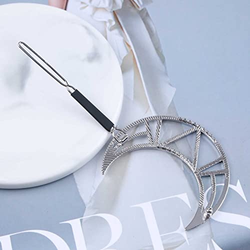 Erimberate FSE-039-2 Bohemian Crescent Moon Hair Clip Hollow Moon Hair Barrette Geometric Hair Pin Clips Half Moon Hairpin Silver Moon Headwear Metal Decorative Hair Accessories Jewelry thumb #3