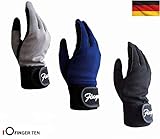 [page_title]-FINGER TEN Reithandschuhe Kinder Jungen Mädchen Jugend Reiten Reiter Reitsport Handschuhe Grau Schwarz Blau Comfortable Grip Paar Für Kinder Alter 5-14 (Grau, M（Age7-9）)