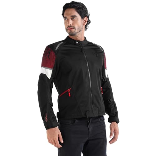 Image of Royal Enfield Streetwind Eco 3 Riding Jacket | RE Ergo Pro Tech CE Level 2 Protectors at Shoulders & Elbows | Perforated 10mm HD EVA Foam at Back | 100% Recycled Polyester Mesh | GREY S