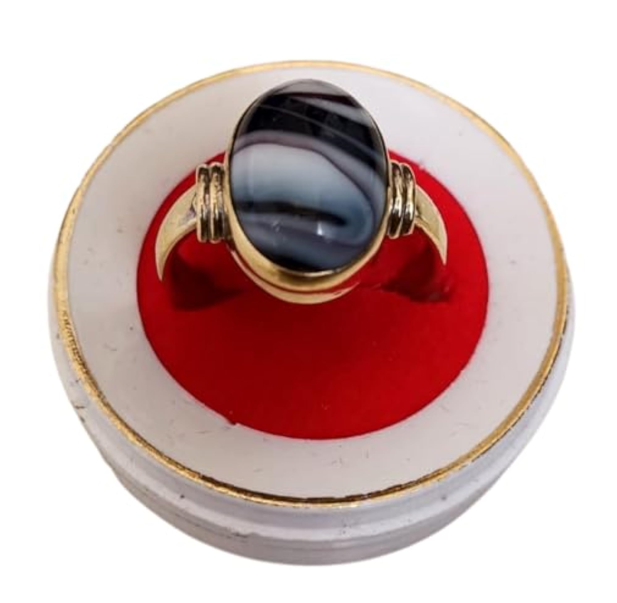 Natural Sulemani Hakik Adjustable Ring, Lab Certified