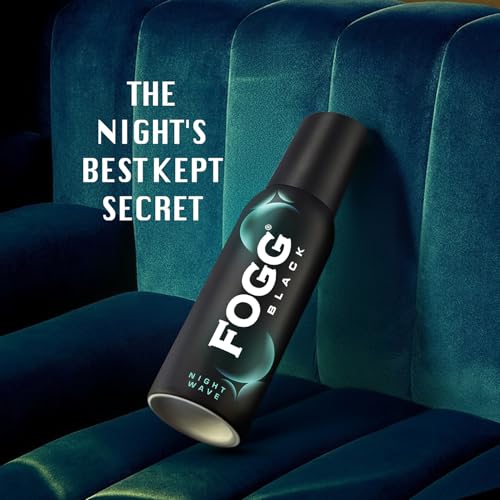 Image of Fogg Black Night Wave |No Gas| Long Lasting Perfume Deodorant Spray for Men & Women-120 ML