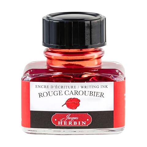 Jacques Herbin 13022T - Atrament 30 ml, kolor czerwieni karobowej