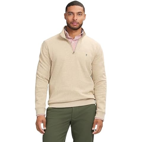 IZOD Men's Performance Quarter Zip Fleece Pullover Cover