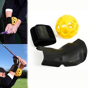 Generic Golf Swing Trainer Ball Golf Swing Training Aid for Posture Correction – Golf Swing Practice Training Aid Golf Wrist Training Aid Swing Posture Corrector for Golf Beginners, Black