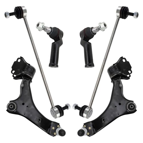TRQ Front Steering & Suspension Kit Control Arm with Ball Joint Sway Bar