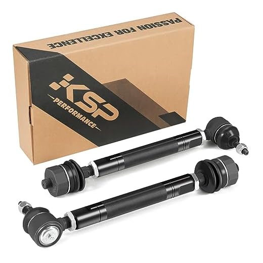 KSP Heavy Duty Tie Rod Ends Kit for Silverado Sierra 2500 3500 2001-2010 4WD, 0-6" Adjustable Tie Rod Kits Compatible With Chevy GMC, 2pcs Lower Tie Rod Kit Repalce OE Inner and Outer Tie Rod Assembly