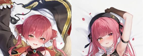 宝鐘マリン　抱き枕カバー 　2way 50x160cm Amazon｜宝鐘マリン 抱き枕カバー 160 cm x 50 cm 2wayトリコット 同人