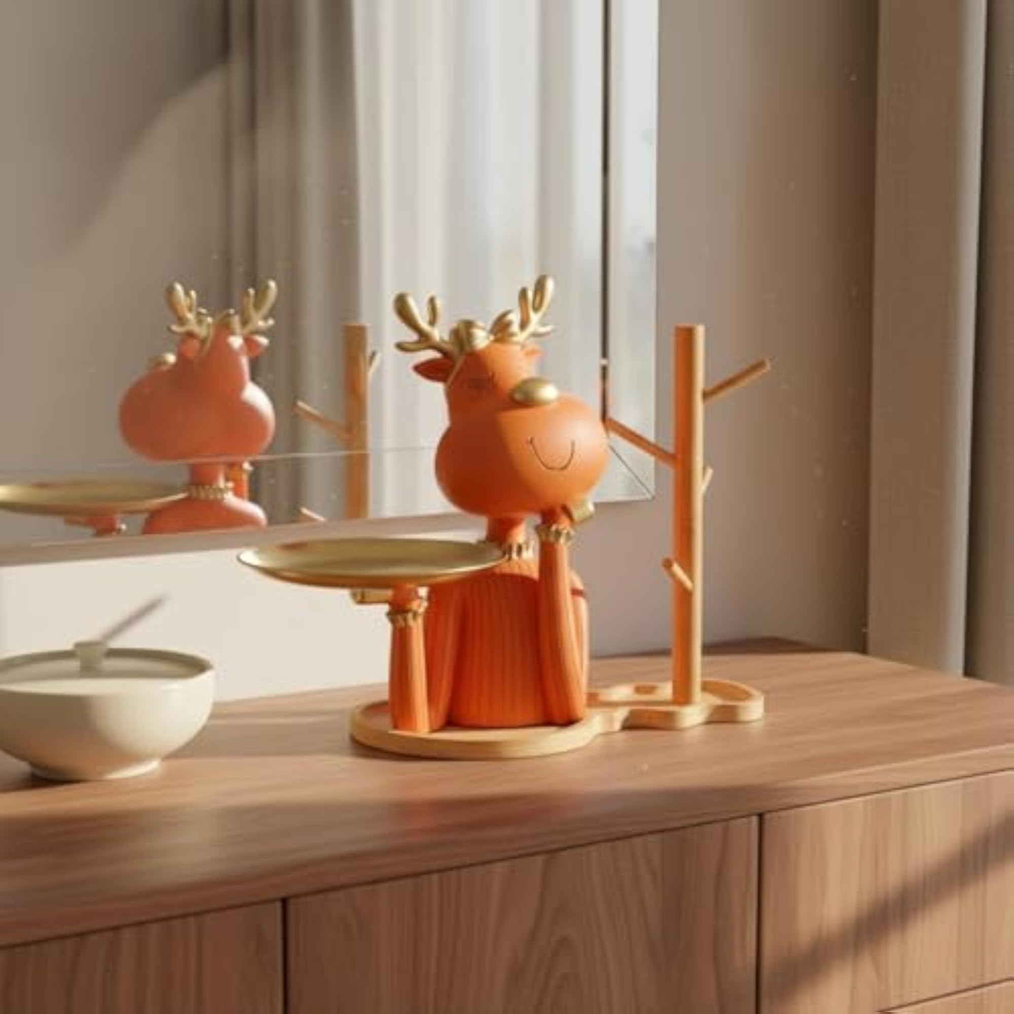 Luxury Look Deer Key Tray, Entryway Storage Organizer