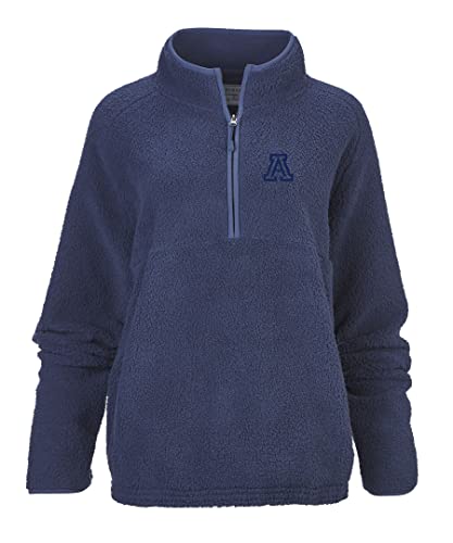 boxercraft Women's University of Arizona Wildcats Everest Half Zip, Indigo, M