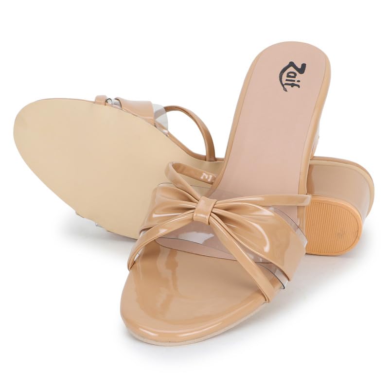 Image of ZAIF women fancy block heel footwear stylish sandal (73)