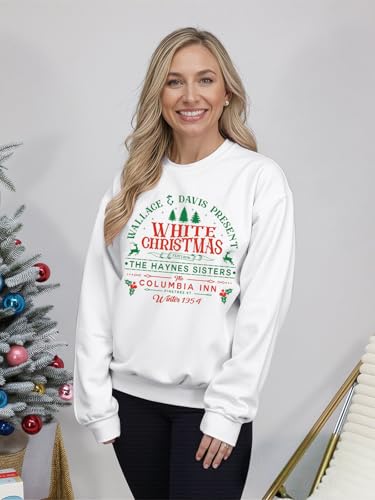 Christmas Sweatshirts for Women Funny Christmas Tree Xmas Cute Graphic Long Sleeve Shirt