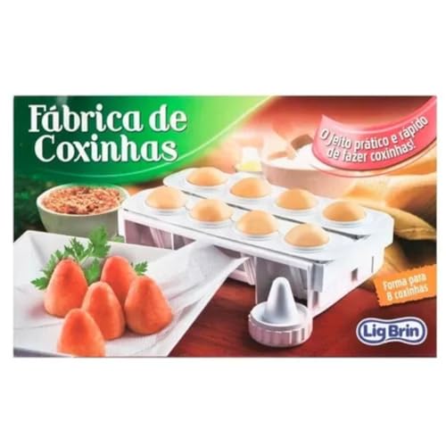 Modelador de Coxinhas TYDA, Kit com Formas para 8 Salgados, Fábrica de Coxinhas