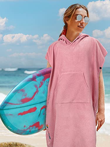 SUN CUBE Surf Poncho Changing Robe with Hood | Absorbent Quick Dry Microfiber Wetsuit Changing Towel with Pocket for Surfing Men Women2