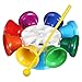 HEALSOPTHY Campanello in Metallo Note Campanello Musicale Giocattolo Educativo Per Ragazzo Colori Vivaci Stimola Capacità Pratiche Portatile e Leggero immagine