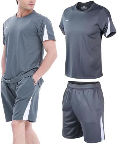 BOOMCOOL Conjuntos de roupas masculinas de ginástica para treino ...