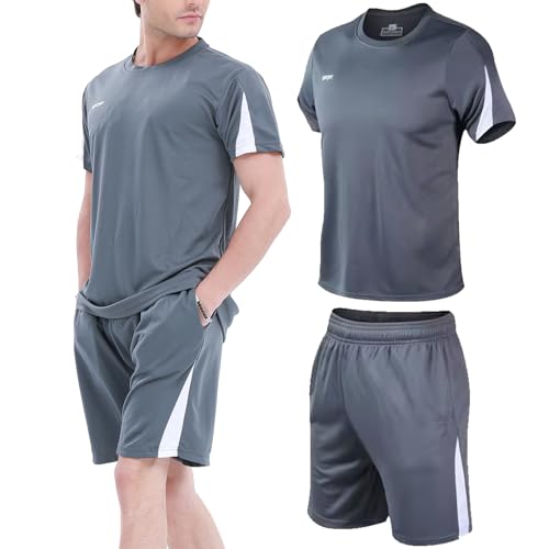 BOOMCOOL Conjuntos de roupas masculinas de ginástica para treino ...