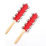 SAKURAN ハンドベル パーカッション スレイベル ジングルベル 楽器 打楽器 演奏用 教材 音楽会 イベント クリスマス会 (鈴21個 x 2セット)