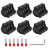 3 Port Insulated Multi Tap Connector 2-14AWG Aluminum to Copper Wire Connectors Single Side Entry Aluminum Electrical Cable Connectors UL Listed with Slotted Allen Hex - 6 Pack