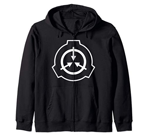 SCP Foundation White Logo Zip Hoodie