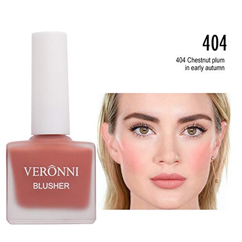 Veronni Liquid Blush -Fruit Juice Liquid Blusher,Vegan Face Blush Waterproof Long Lasting Blushes,Cruelty-Free For A Shimmery Finish (#404) #TOP3