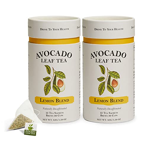 Avocado Leaf Tea Lemon Tea - 2 Pack– Naturally Caffeine-Free, Healthy Herbal Tea | Immune Support & Booster | Cold Brew Or Hot Tea - 30 Tea Bags | 60 Servings (Sugar-Free, Vegan, Gluten Free, And Non-Gmo) #TOP19