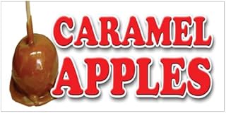 Caramel Apples Concession Decal Candy Apple cart Signs