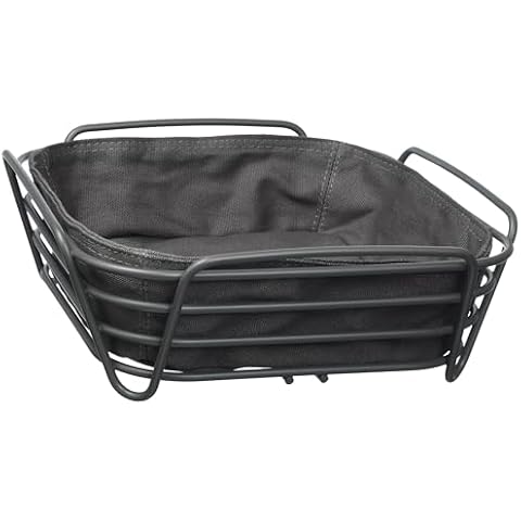 blomus Delara Large Bread Basket with Fabric Insert Cover