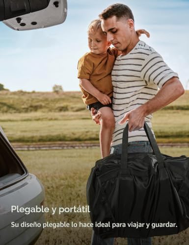 Miniatura 6 de Besrey Mochila Portabebés, Mochila De Senderismo Para Niños Pequeños Con Asiento De Seguridad De 3 Alturas, Correas Ajustables Y Cinturón De Cintura, Marco Plegable, Ligero, Gran Capacidad, Para