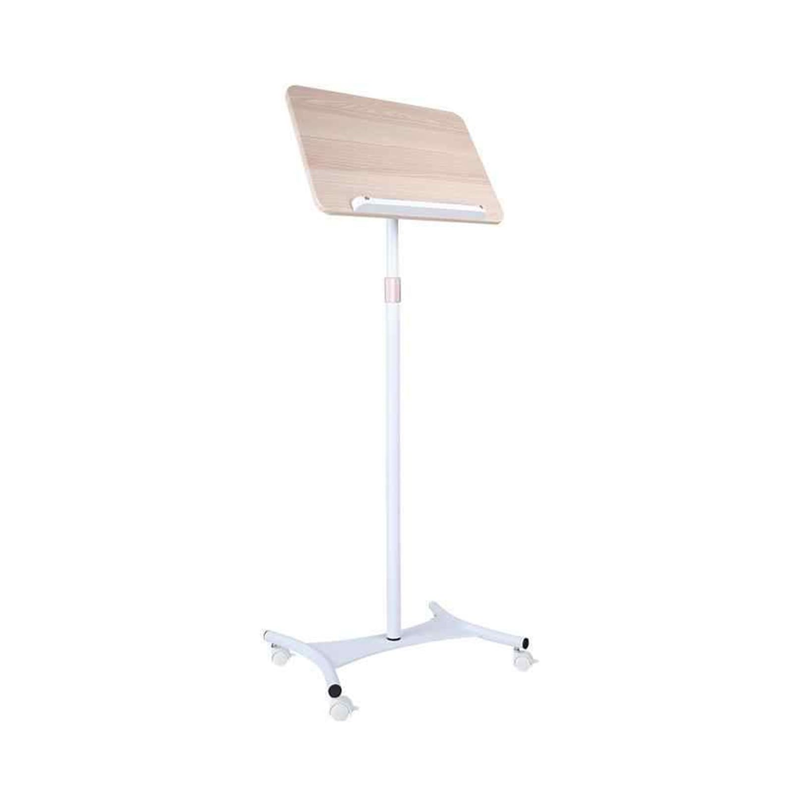 Générique Pupitre de Lecture en Bois réglable avec Pince à Pages, capacité de 25 kg, Roulette pivotante, idéal pour Les tablettes, Les Livres de Cuisine et Les Recettes - Parfait pour la Maison et Le