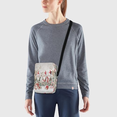 MCHIVER Small Messenger Bag Christmas Gnome Deer Crossbody Bag for Men Women Cell Phone Purse Wallet for Phone Passport2