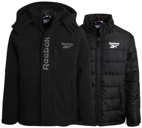 Reebok Boys' Winter Coat – Waterproof Softshell Jacket With Removable Puffer Parka thumb #1