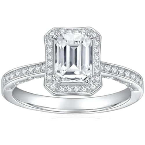 Brillique Emerald Cut Ring