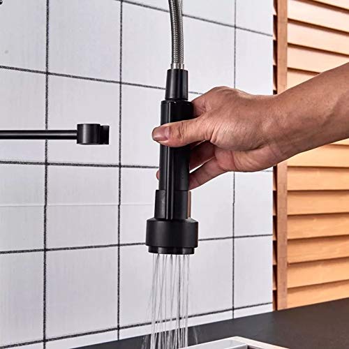 Torneira Gourmet Para Cozinha Monocomando Preta Fosca Black