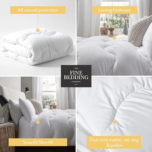 The Fine Bedding Company Allergy Defence Super King Duvet 10.5 Tog, Lightweight Winter Duvet with HeiQ Allergen Tech - Image 4