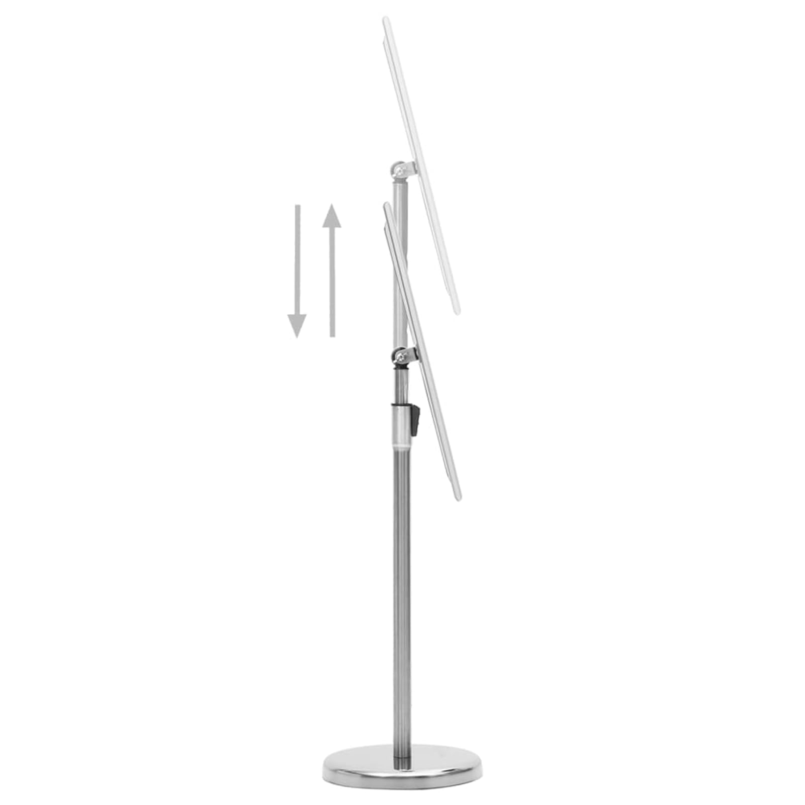 Kundenstopper Plakatständer A3, höhenverstellbar, Aluminiumlegierung, Silber, mit PVC-Folie, Klicksystem, Info-Ständer für Werbung, Restaurant, Büro 51207